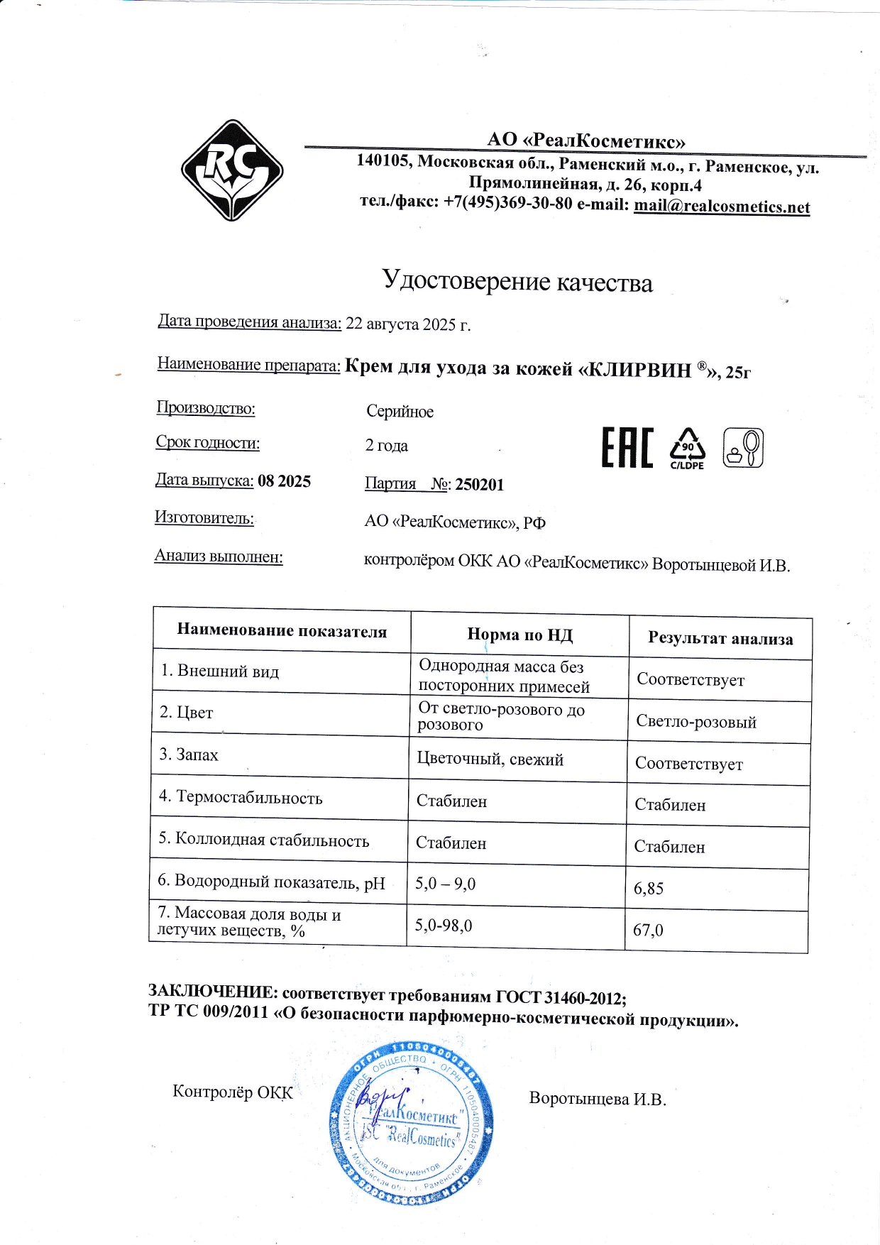 Паспорт №250201